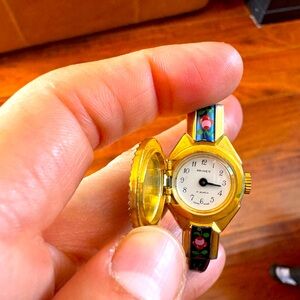 Rare Primex Swiss Made Enamel Wind-up Women's Watch Sz. 5 3/4"